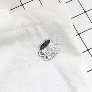 Creative brooch coffee cup