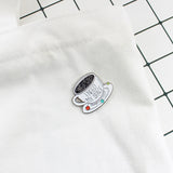 Creative brooch coffee cup