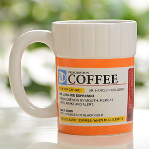 RIGHT MEDICINE CERAMIC COFFEE CUP