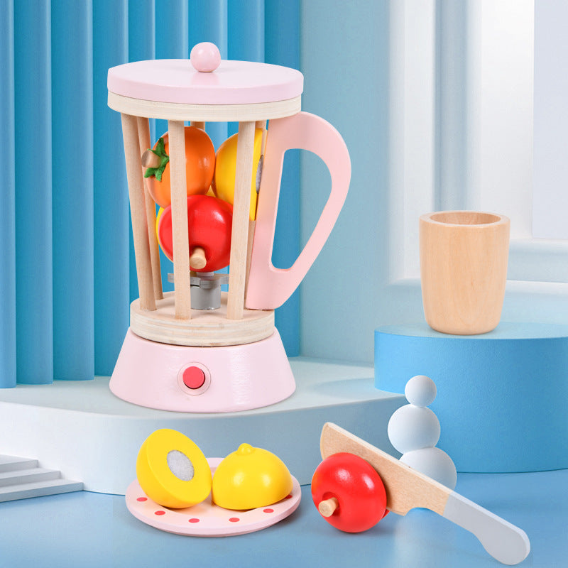 Juicer, Coffee Machine, Vegetable And Fruit Cutting Set Toy