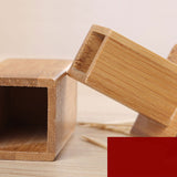 Bamboo Wood Toothpick Box Custom Wholesale Coffee Restaurant Hotel Toothpick Jar