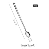 Lengthened Coffee Dessert Creative Stainless Steel Ice Scoop