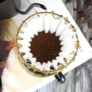 Japanese Cake Wave Type Coffee Machine Filter Paper Wood Color
