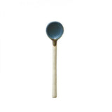 Colored Stoneware Coffee Stirring Spoon Dessert Ice Cream Flavored Yogurt Spoon
