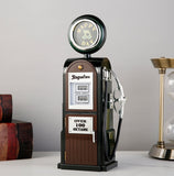Retro Gas Station Design Music Box Hand Crank Bar Restaurant Home Decoration