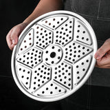 Stainless Steel Steamed Slices Thickened Kitchen Steamed Buns Fish Steamer Slices 18-40cm Multi-Specification Restaurant Multi-purpose Cooking Slices Steaming Grid