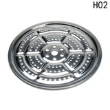 Stainless Steel Steamed Slices Thickened Kitchen Steamed Buns Fish Steamer Slices 18-40cm Multi-Specification Restaurant Multi-purpose Cooking Slices Steaming Grid