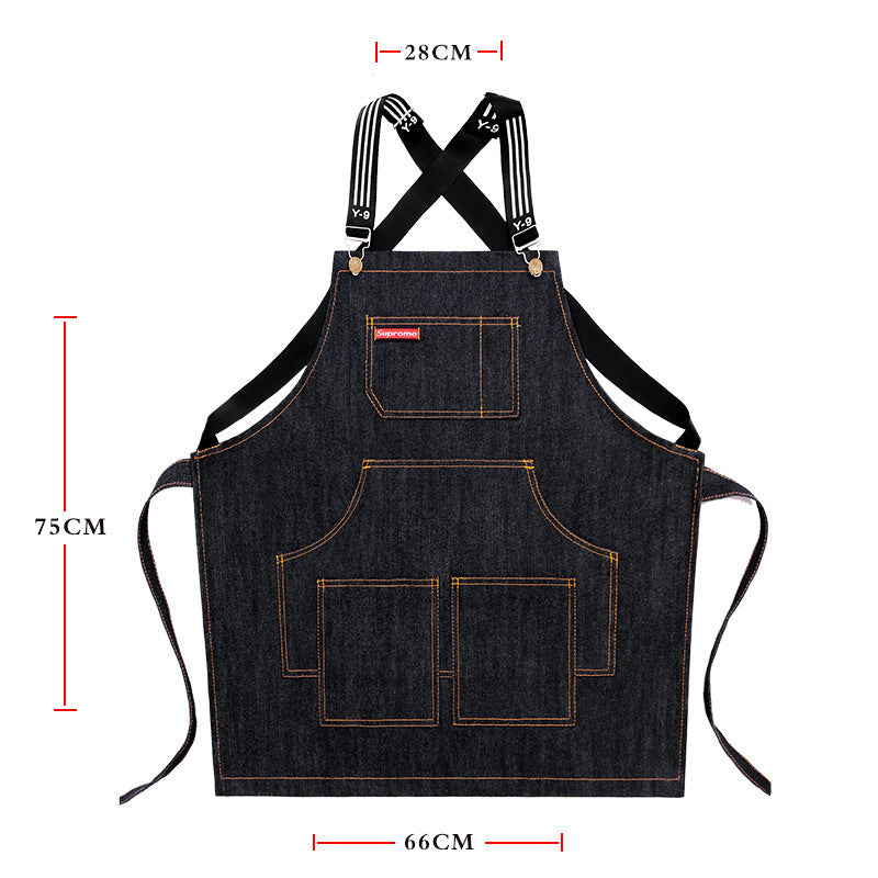 Barista Female MilkTea Barber Shop Children's Drawing And Printing Apron
