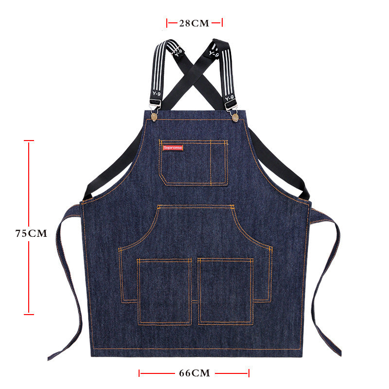 Barista Female MilkTea Barber Shop Children's Drawing And Printing Apron