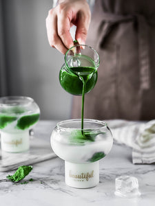 Tableware Round Pudding Glass Elliptical Milkshake Cup Coffee Dessert Cups Ice Cream