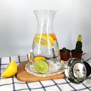 New Large Capacity Glass Pot Heat Resistant Glass Coffee Pot Stainless Steel Filter Tea Kettle