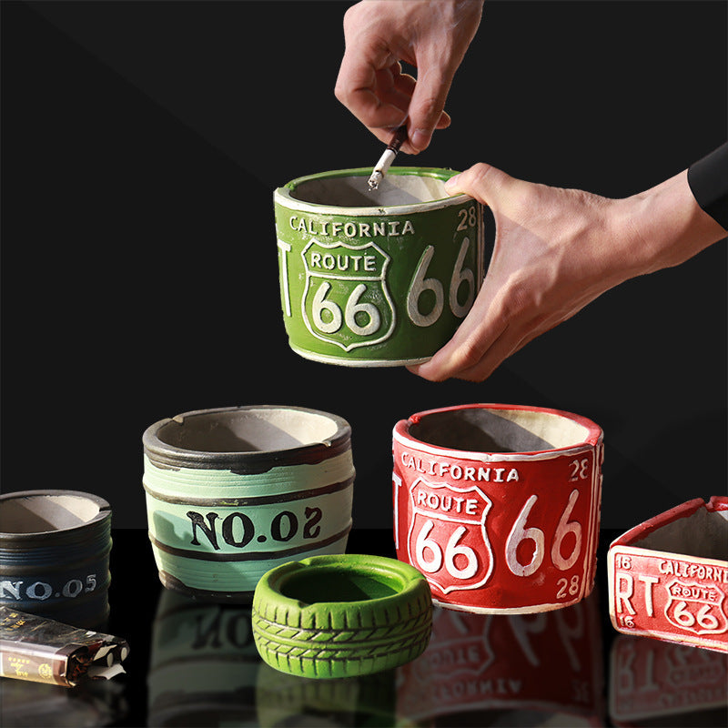 Nordic Retro Personality Trend Ashtray Creative Living Room Home Fashion European Big Coffee Table Ashtray Bar Ktv