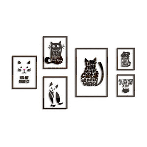 Kitten Photo Frame 3D Three-dimensional Clothing Milk Tea Shop Customer