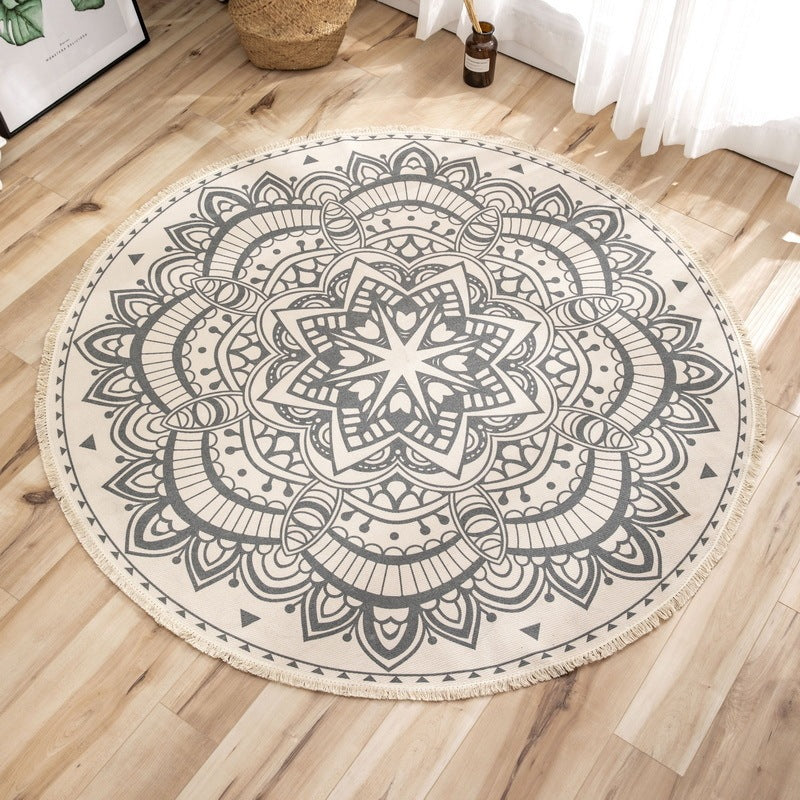 Ethnic Style Home Living Room Coffee Table Printed Floor Mats Bedroom Study Carpet