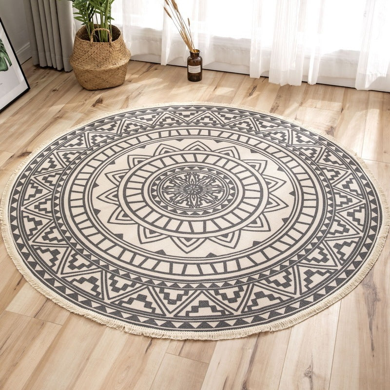 Ethnic Style Home Living Room Coffee Table Printed Floor Mats Bedroom Study Carpet