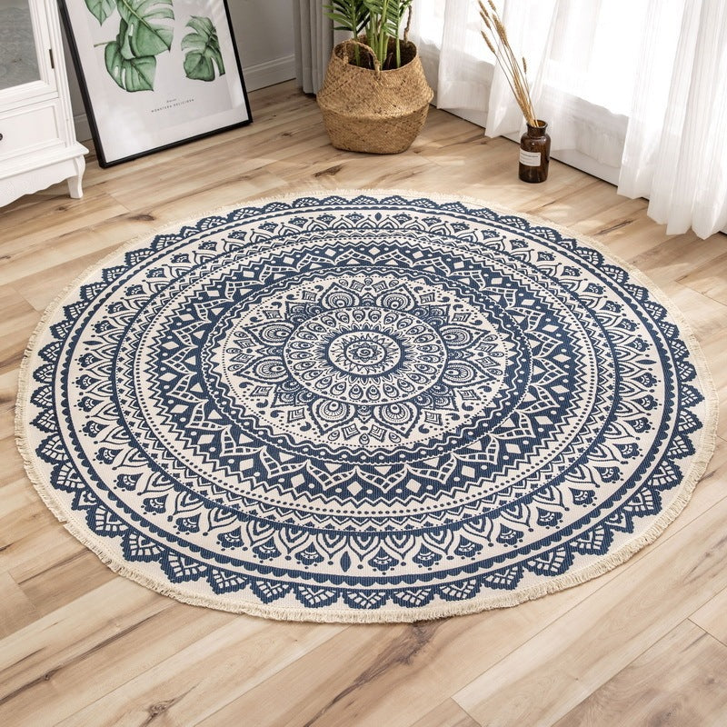 Ethnic Style Home Living Room Coffee Table Printed Floor Mats Bedroom Study Carpet