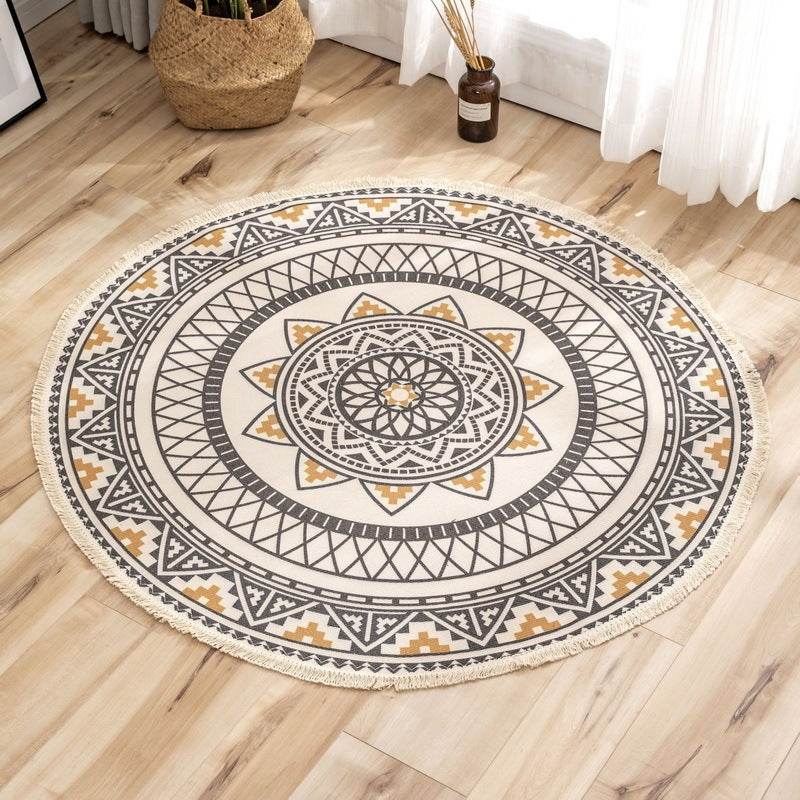 Ethnic Style Home Living Room Coffee Table Printed Floor Mats Bedroom Study Carpet