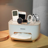Ltalian Cocoa Tissue Box Home Living Room Coffee Table Restaurant Creative Cute Simple Multifunctional Remote Control Storage Box