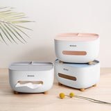 Ltalian Cocoa Tissue Box Home Living Room Coffee Table Restaurant Creative Cute Simple Multifunctional Remote Control Storage Box