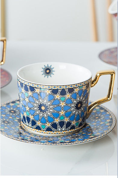 Coffee cup and saucer set home afternoon tea exquisite cup
