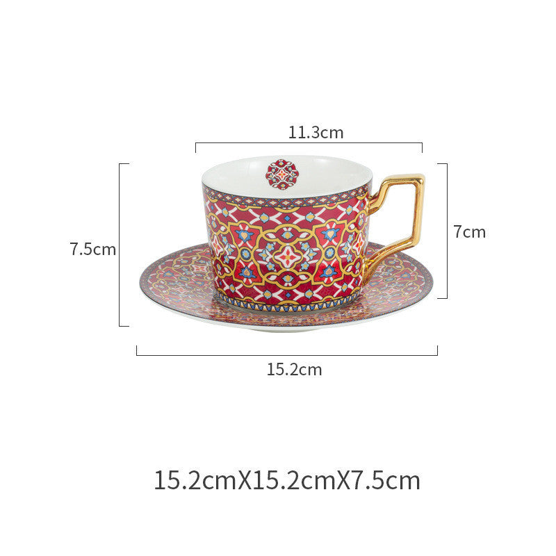 Coffee cup and saucer set home afternoon tea exquisite cup