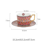 Coffee cup and saucer set home afternoon tea exquisite cup