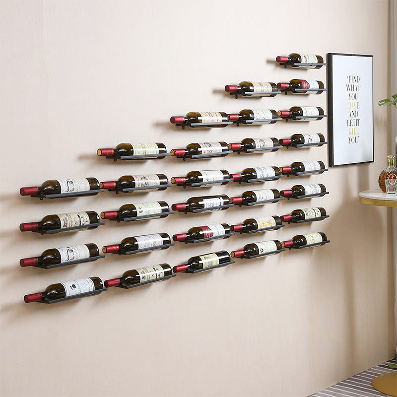 Wall Display Rack, Personalized Restaurant Wall-mounted Home Wine Rack, Foreign Wine Rack