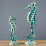 Decoration Resin Seahorse Shell Living Room Wine Cabinet Furnishings Ocean Theme Restaurant Furnishings