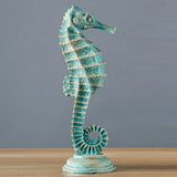 Decoration Resin Seahorse Shell Living Room Wine Cabinet Furnishings Ocean Theme Restaurant Furnishings