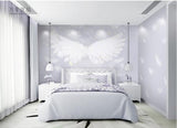 Fantasy Cartoon Net Red Wallpaper Restaurant Ins Angel Wngs Wall Covering