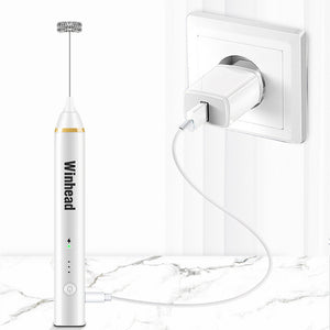 Household Hand-held Blender With Rechargeable Battery Milk Shaker