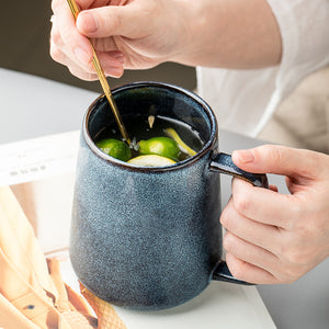 Water Cup Large Capacity Nordic Ceramic Coffee Cup Mug Home Drinking Pot Belly Cup Male
