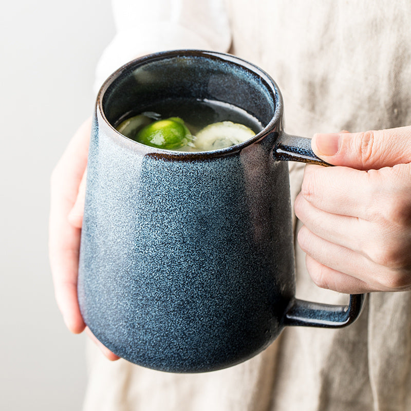 Water Cup Large Capacity Nordic Ceramic Coffee Cup Mug Home Drinking Pot Belly Cup Male