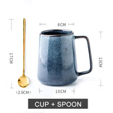 Water Cup Large Capacity Nordic Ceramic Coffee Cup Mug Home Drinking Pot Belly Cup Male
