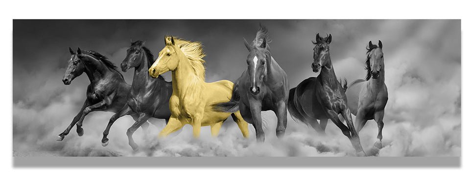 Decorative Painting Animal Restaurant Horizontal Print Bedroom Bedside Painting Horse Hanging Painting