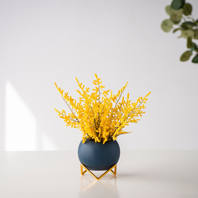 Coffee Table Fake Floral Nordic Home Furnishings