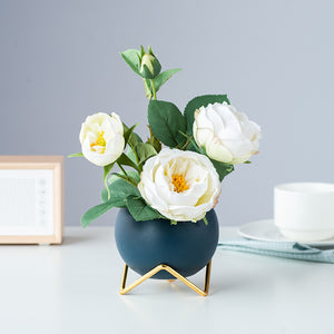 Coffee Table Fake Floral Nordic Home Furnishings