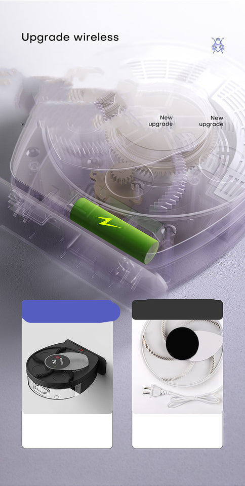 Wireless Fly-killing Lamp Restaurant Indoor Wall-mounted Trapping Fly Trap Artifact