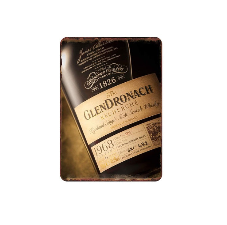 Custom Made Retro Tin Painting Home Living Room Hanging Painting Bar Restaurant Milk Tea Shop Wall Hanging Painting Wall Hanging Ornaments