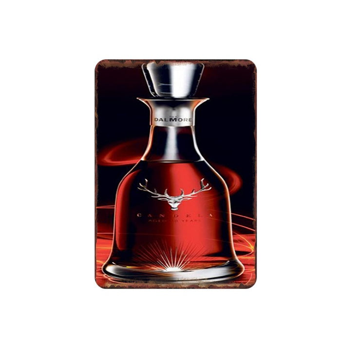 Custom Made Retro Tin Painting Home Living Room Hanging Painting Bar Restaurant Milk Tea Shop Wall Hanging Painting Wall Hanging Ornaments