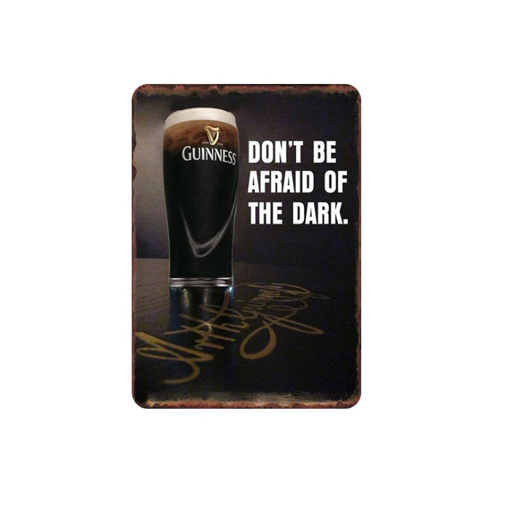 Custom Made Retro Tin Painting Home Living Room Hanging Painting Bar Restaurant Milk Tea Shop Wall Hanging Painting Wall Hanging Ornaments