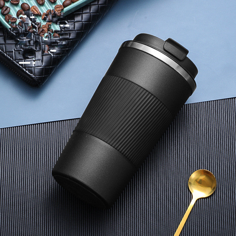 The New 304 Stainless Steel Vacuum Flask Creative Business Office Three-Generation Coffee Cup Personalized Accompanying Cup