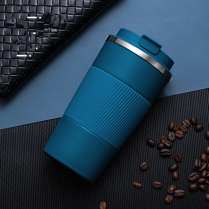 The New 304 Stainless Steel Vacuum Flask Creative Business Office Three-Generation Coffee Cup Personalized Accompanying Cup