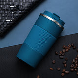 The New 304 Stainless Steel Vacuum Flask Creative Business Office Three-Generation Coffee Cup Personalized Accompanying Cup