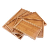 Bamboo Tea tray, Bamboo And Wood Tray, Binaural Hexagonal Solid Wood, Customizable Restaurant tea Tray, Hotel Dinner Tray
