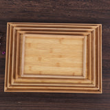 Bamboo Tea tray, Bamboo And Wood Tray, Binaural Hexagonal Solid Wood, Customizable Restaurant tea Tray, Hotel Dinner Tray