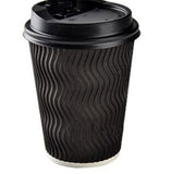 Disposable Coffee Paper Cup, Thickened Anti-Scalding Corrugated Paper Cup, Milk Tea Hot Drink Cup, Take-Away Cup