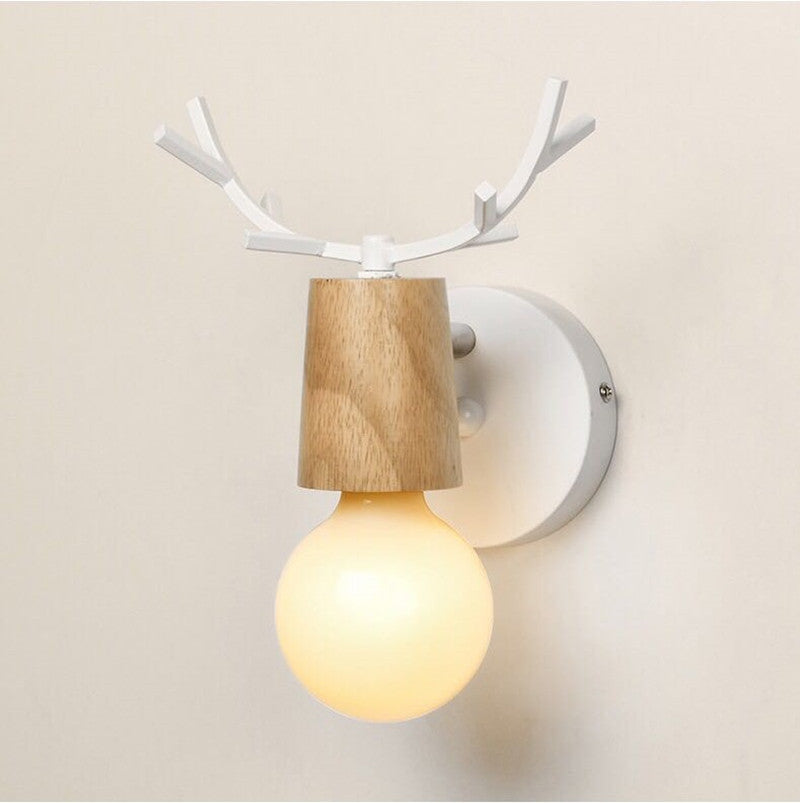 Ancient Antler Log Wall Lamp Modern Simple Personality Wrought Iron Led Restaurant Bar Corridor Aisle Wall Wall Lamp