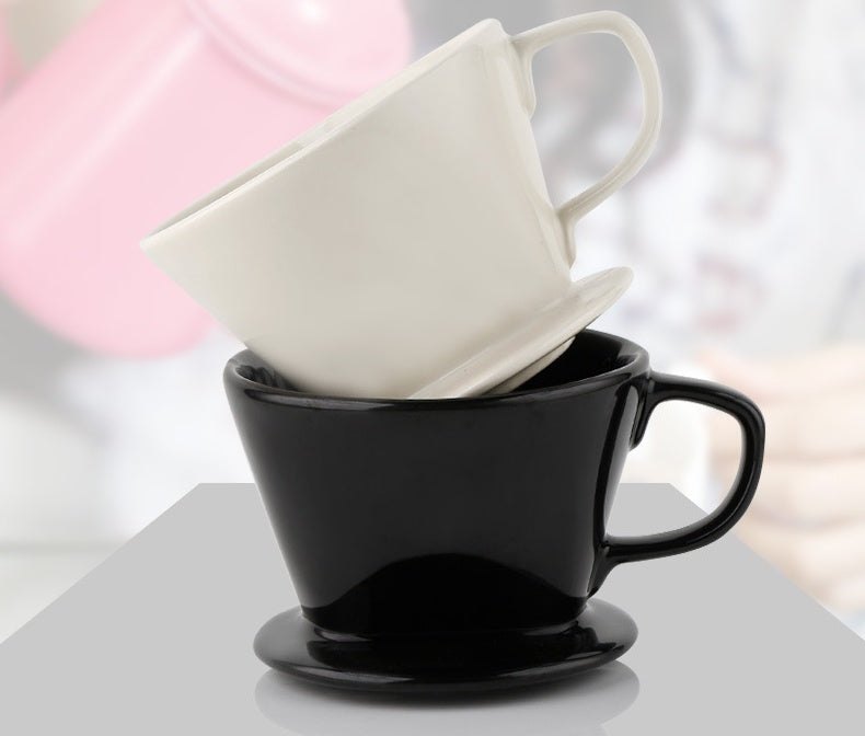 Ceramic Coffee Three-hole Drip Filter Cup
