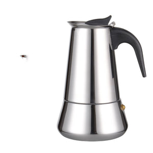 Italian Moka Pot Hand-made Coffee Pot Stainless Steel Household Moka Coffee Pot